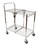 Luxor WSCC-2 Two-Shelf Collapsible Wire Utility Cart