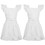 TOPTIE 2 PCS Cotton Maid Ruffle Aprons for Toddler, Christmas Retro Apron for Cooking Baking