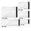 Aspire 100 Pcs/Pack 2# White Self-sealing Mailing Bags 7.5" x 10.5", 2.4 Mil