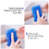 Muka 2 Pack Exfoliating Back Scrubber Silicone Brush Back Scratcher for Shower Bath Soft Sponge Body Clean Tool - 4.3"x 23.6"