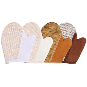 5 Pcs Exfoliating Shower Gloves Bath Tool Exfoliate Scrubber for Body Beauty Spa Massage