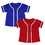 TOPTIE 2 Pack Kids Baseball Jersey Boy's Button Down Sport T Shirts Tops