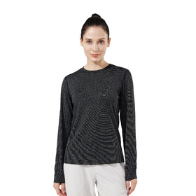 TOPTIE Women's Long Sleeve Crew Neck Shirt, Quick Drying Athletic Slim Fit Top for Sports Yoga Running