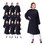 TOPTIE 10-Pack Beauty Salon Robes Client Gown Unisex, Adjustable Front Closure, Lightweight