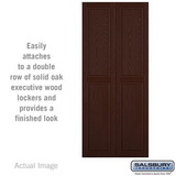 Salsbury Industries Double End Side Panel - for 18 Inch Deep Solid Oak Executive Wood Locker