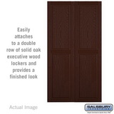 Salsbury Industries Double End Side Panel - for 24 Inch Deep Solid Oak Executive Wood Locker