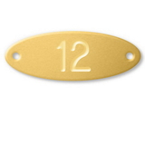 Salsbury Industries 11160 Custom Engraved Name/Number Plate - for Solid Oak Executive Wood Locker Door