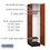 Salsbury Industries 11161MED 16" Wide Single Tier Solid Oak Executive Wood Locker - 1 Wide - 6 Feet High - 21 Inches Deep - Medium Oak