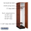 Salsbury Industries 11164MED 16" Wide Single Tier Solid Oak Executive Wood Locker - 1 Wide - 6 Feet High - 24 Inches Deep - Medium Oak
