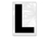Salsbury Industries 1215-L Reflective Letter - 3 Inches - L