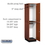 Salsbury Industries 12161MED 16" Wide Double Tier Solid Oak Executive Wood Locker - 1 Wide - 6 Feet High - 21 Inches Deep - Medium Oak
