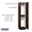 Salsbury Industries 12168DRK 16" Wide Double Tier Solid Oak Executive Wood Locker - 1 Wide - 6 Feet High - 18 Inches Deep - Dark Oak