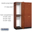 Salsbury Industries 12368MED 16" Wide Double Tier Solid Oak Executive Wood Locker - 3 Wide - 6 Feet High - 18 Inches Deep - Medium Oak