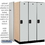 Salsbury Industries 18-21364GRY 18" Wide Single Tier Designer Wood Locker - 3 Wide - 6 Feet High - 24 Inches Deep - Gray