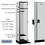 Salsbury Industries 18-21368GRY-BE 18" Wide Single Tier Designer Wood Locker - 3 Wide - 6 Feet High - 18 Inches Deep - Gray - Black Electronic Locks