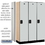 Salsbury Industries 18-21368GRY 18" Wide Single Tier Designer Wood Locker - 3 Wide - 6 Feet High - 18 Inches Deep - Gray