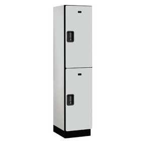 Salsbury 18" Wide Double Tier Designer Wood Locker - 1 Wide - 6 Feet High - 18 Inches Deep - Electronic Locks