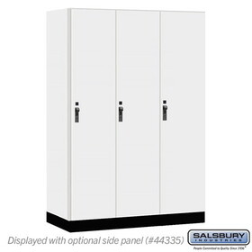 Salsbury Industries 18" Wide Premier Wood Locker - Single Tier - 3 Wide - 6 Feet High - 21" Deep - Hasps
