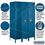 Salsbury Industries 18-51361BL-U 18" Wide Single Tier Standard Metal Locker - 3 Wide - 6 Feet High - 21 Inches Deep - Blue - Unassembled