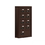 Salsbury Industries 19055-09ZSC Cell Phone Storage Locker - 5 Door High Unit (5 Inch Deep Compartments) - 8 A Doors and 1 B Door - Bronze - Surface Mounted - Resettable Combination Locks