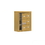 Salsbury Industries 19135-06GSK Cell Phone Storage Locker - with Front Access Panel - 3 Door High Unit (5 Inch Deep Compartments) - 6 A Doors (5 usable) - Gold - Surface Mounted - Master Keyed Locks