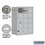 Salsbury Industries 19158-15ARK Recessed Mounted Cell Phone Storage Locker with 15 A Doors (14 usable) in Aluminum - Keyed Locks