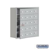Salsbury Industries Recessed Mounted Cell Phone Storage Locker with 20 A Doors (19 usable) - Keyed Locks