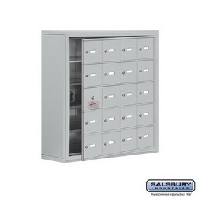 Salsbury Industries Surface Mounted Cell Phone Storage Locker with 20 A Doors (19 usable) - Keyed Locks