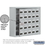 Salsbury Industries 19158-25ASC Surface Mounted Cell Phone Storage Locker with 25 A Doors (24 usable) in Aluminum - Resettable Combination Locks