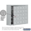Salsbury Industries 19158-25ASK Surface Mounted Cell Phone Storage Locker with 25 A Doors (24 usable) in Aluminum - Keyed Locks