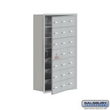 Salsbury Industries Recessed Mounted Cell Phone Storage Locker with 21 A Doors (20 usable) - Keyed Locks