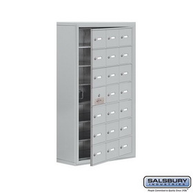 Salsbury Industries Surface Mounted Cell Phone Storage Locker with 21 A Doors (20 usable) - Keyed Locks