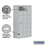 Salsbury Industries 19178-21ASK Surface Mounted Cell Phone Storage Locker with 21 A Doors (20 usable) in Aluminum - Keyed Locks