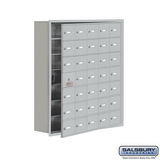 Salsbury Industries Recessed Mounted Cell Phone Storage Locker with 35 A Doors (34 usable) - Keyed Locks