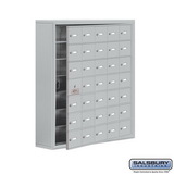 Salsbury Industries Surface Mounted Cell Phone Storage Locker with 35 A Doors (34 usable) - Keyed Locks