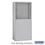 Salsbury Industries 19955ALM Free-Standing Enclosure for #19158-25 - Recessed Mounted Cell Phone Lockers - Aluminum
