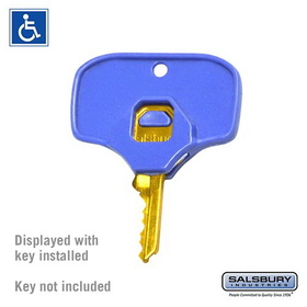 Salsbury Industries 19999-ADA ADA Compliant Key Heads - for Built-In Key Lock - (2) Key Heads