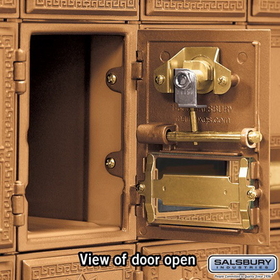 Salsbury Industries 2030RL Brass Mailbox - 30 Doors - Rear Loading