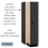 Salsbury Industries 21168BLK 15" Wide Single Tier Designer Wood Locker - 1 Wide - 6 Feet High - 18 Inches Deep - Black
