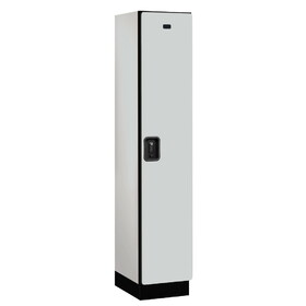 Salsbury 15" Wide Single Tier Designer Wood Locker - 1 Wide - 6 Feet High - 18 Inches Deep - Resettable Combination Locks