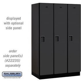 Salsbury Industries 15" Wide Single Tier Designer Wood Locker - 3 Wide - 6 Feet High - 21 Inches Deep