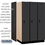 Salsbury Industries 21364BLK 15" Wide Single Tier Designer Wood Locker - 3 Wide - 6 Feet High - 24 Inches Deep - Black