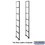 Salsbury Industries 2200C6 Rack Ladder - Custom - for Aluminum Mailboxes - 6 High