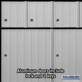 Salsbury Industries 2214 Aluminum Mailbox - 14 Doors - Standard System