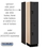 Salsbury Industries 22168BLK 15" Wide Double Tier Designer Wood Locker - 1 Wide - 6 Feet High - 18 Inches Deep - Black