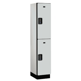 Salsbury 15" Wide Double Tier Designer Wood Locker - 1 Wide - 6 Feet High - 18 Inches Deep - Electronic Locks