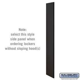 Salsbury Industries Side Panel - for 22233 - 6 Feet High - 18 Inch Deep Designer Wood Locker - without Sloping Hood
