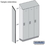 Salsbury Industries 22234BLK Side Panel - for 6 Feet High - 18 Inch Deep Designer Wood Locker - with Sloping Hood - Black