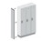 Salsbury Industries 22237GRY Side Panel - for 24 Inch Deep Designer Wood Locker - without Sloping Hood - Gray