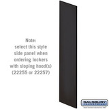 Salsbury Industries Side Panel - for 24 Inch Deep Designer Wood Locker - with Sloping Hood